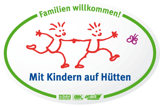 Mit Kindern auf Hütten Kampagnenschild