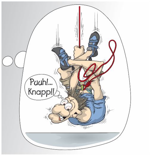 Bodenstürze sind eine ernstzunehmende Gefahr. Illustration: Georg Sojer